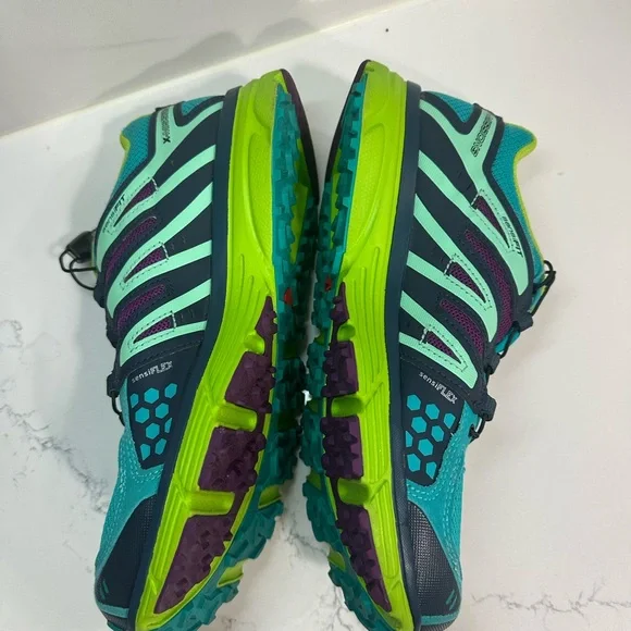 Salomon Running Shoes Womens 8.5 Green Blue X-Mission 3 Trail Hiking 378288 - Picture 5 of 13